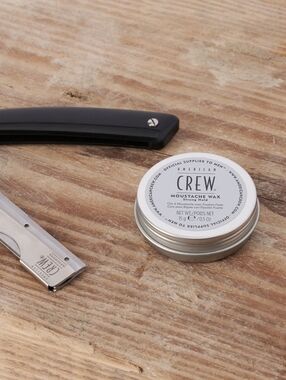 TWO American Crew Moustache Wax Grooming For Men - High Hold